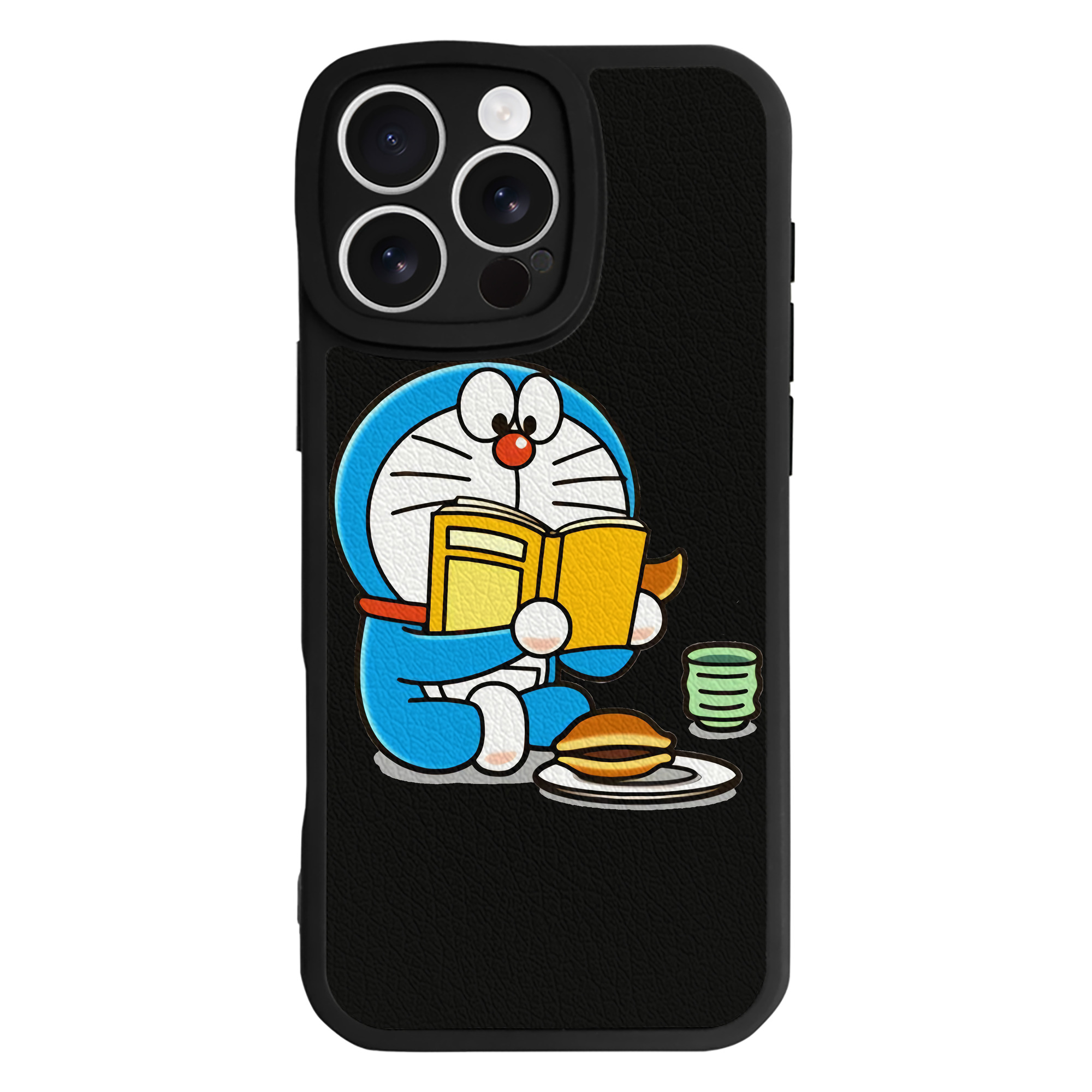 （画像用） ドラえもん Doraemon 【iPhone 16シリーズ対応】シリコンスマホケース（レザー調） 材質：シリコン